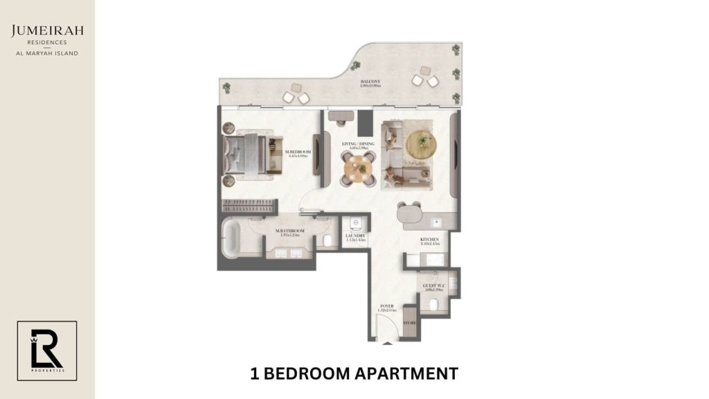 1 Bedroom Floor Plan