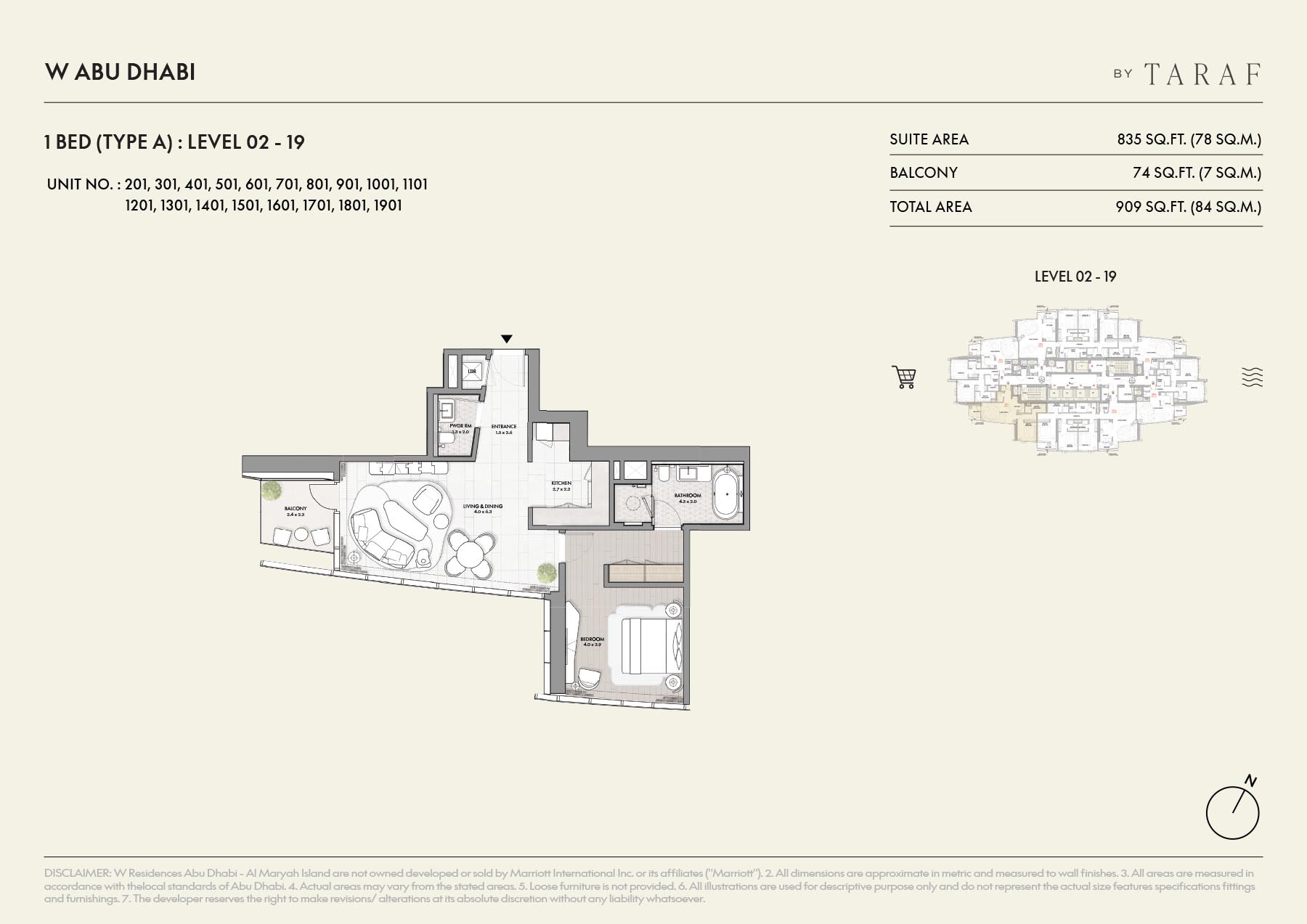 1 Bedroom Floor Plan