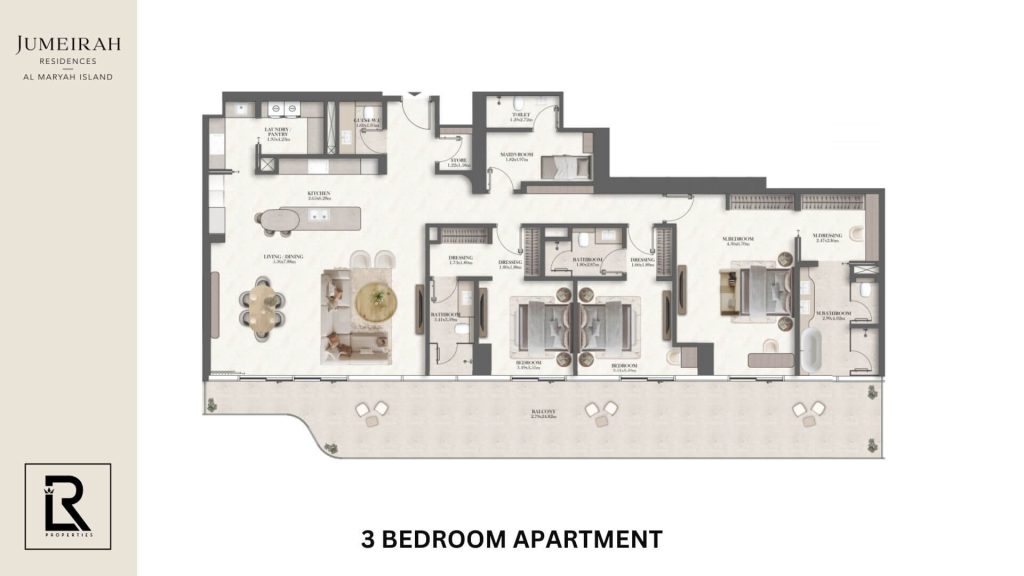 3 Bedroom Floor Plan