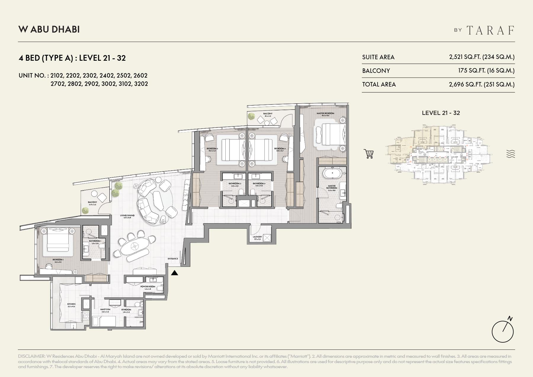 4 Bedroom Floor Plan