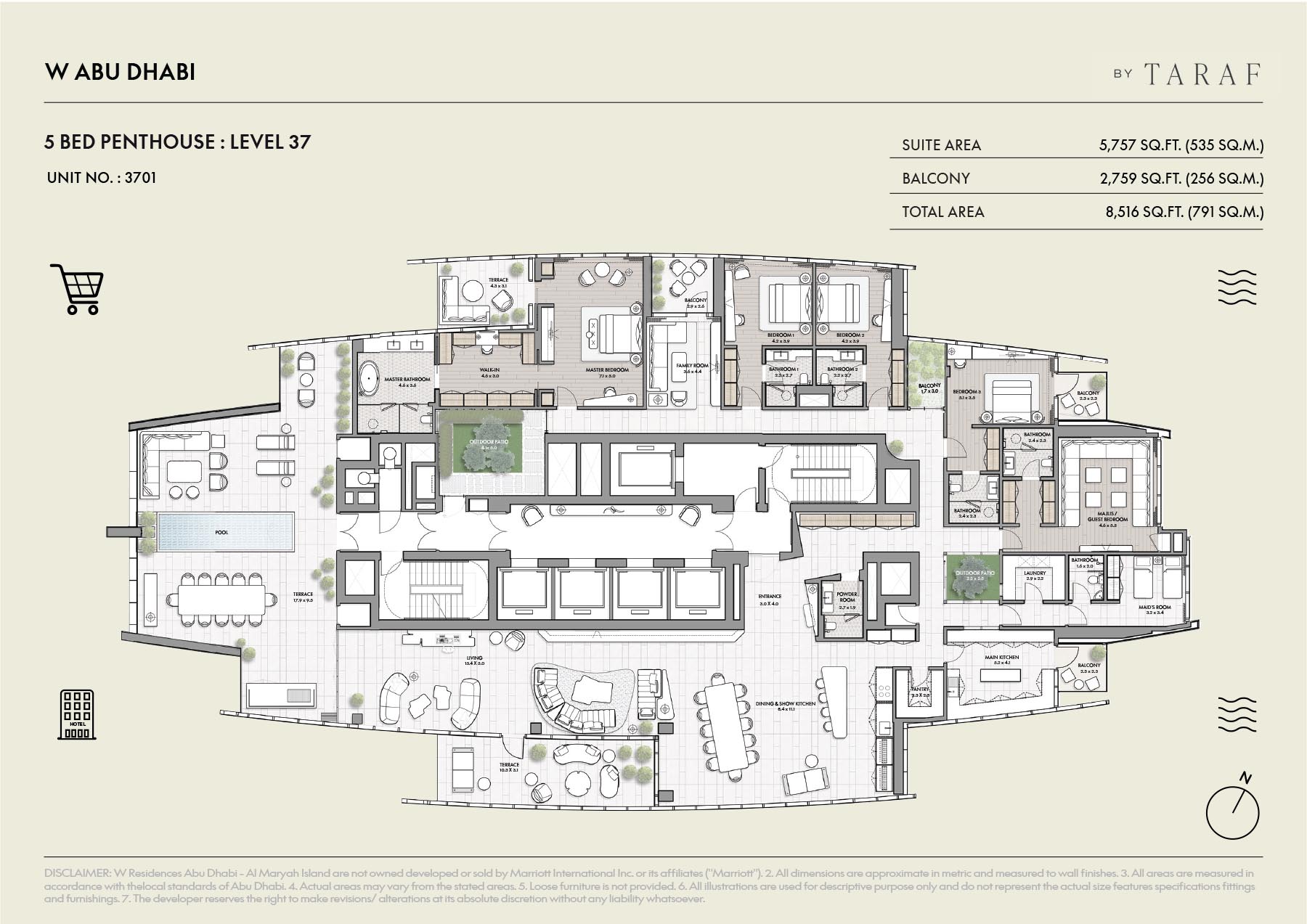 5 Bedroom Floor Plan